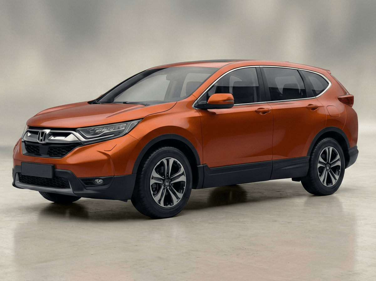 Orange Honda CR-V small SUV detailed by Bluebird Mobile Detailing in San Antonio