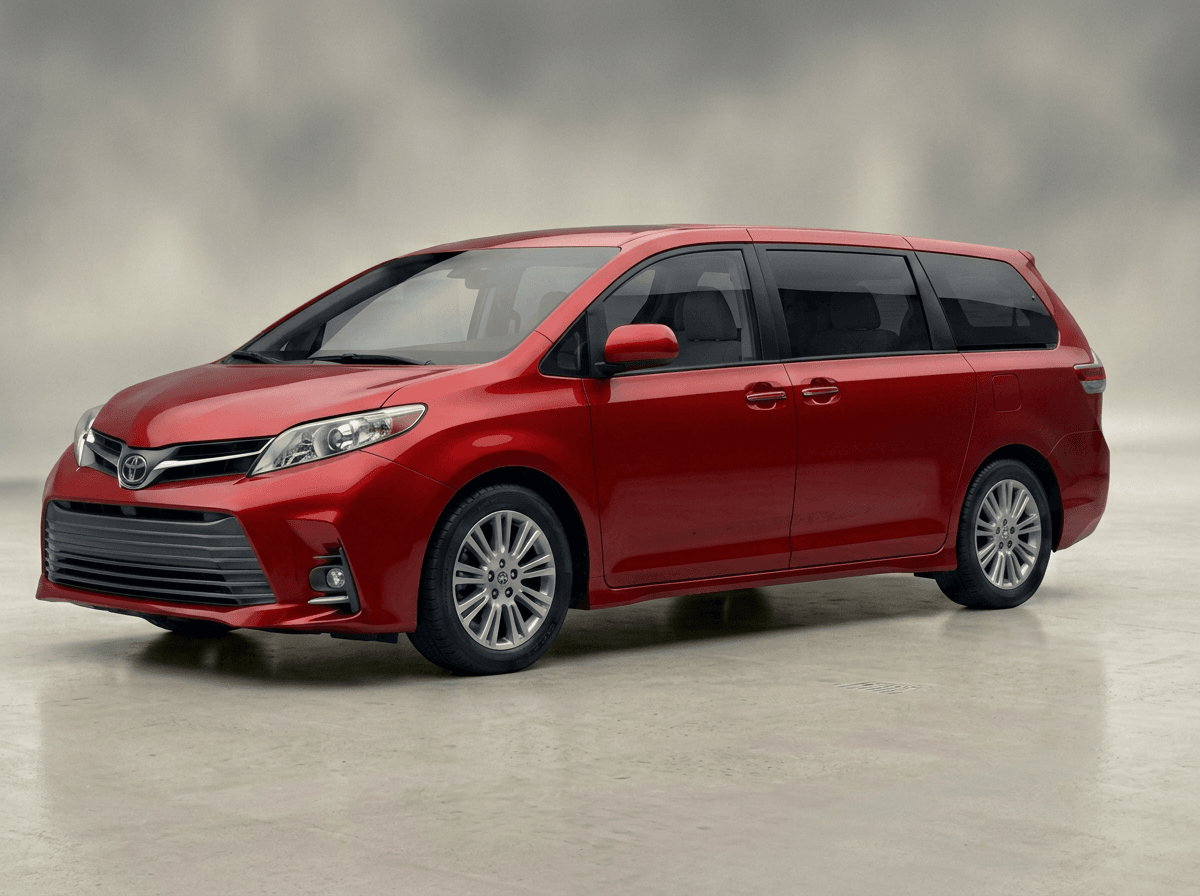 Red Toyota Sienna minivan detailed by Bluebird Mobile Detailing in San Antonio